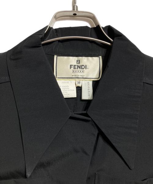 FENDI（フェンディ）FENDI (フェンディ) ナイロンシャツ ブラック サイズ:38の古着・服飾アイテム