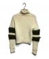 sacai (サカイ) Wool Zip Sleeve Turtleneck/ウール ジップスリーブ タートルネック ベージュ×カーキ サイズ:1：16000円