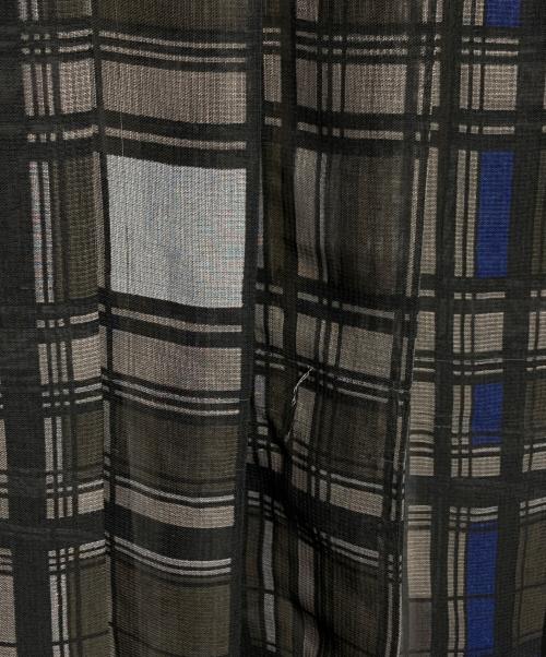 sacai（サカイ）sacai (サカイ) キルティングレイヤードプリーツスカート/Quilted Layered Pleated Skirt グレー×ネイビー サイズ:1の古着・服飾アイテム