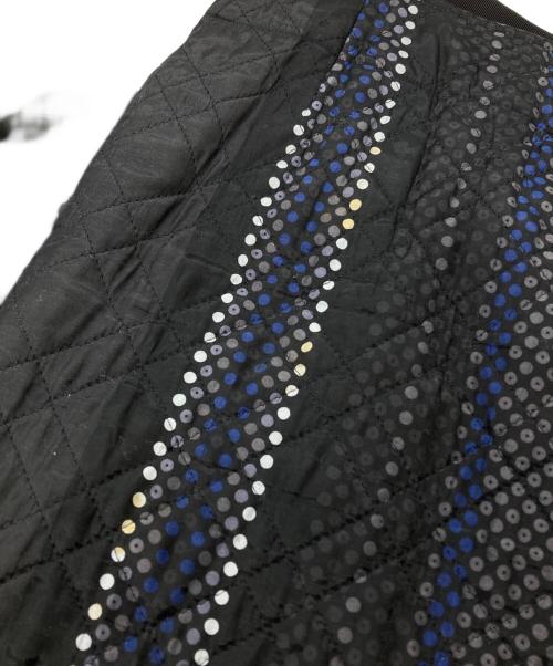 sacai（サカイ）sacai (サカイ) キルティングレイヤードプリーツスカート/Quilted Layered Pleated Skirt グレー×ネイビー サイズ:1の古着・服飾アイテム