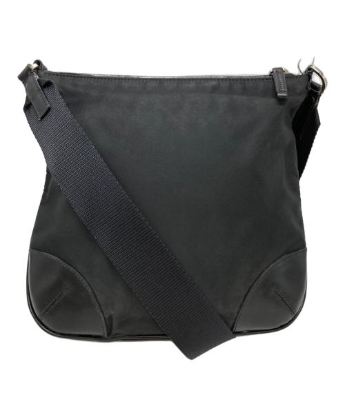 PRADA（プラダ）PRADA (プラダ) ロゴプレートナイロンショルダーバッグ/Logo-plate nylon shoulder bag ブラック サイズ:不明の古着・服飾アイテム