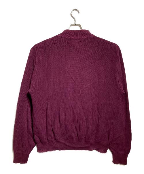 LAND'S END（ランズエンド）LAND'S END (ランズエンド) 90’S ヘンリーネックコットンニット レッド サイズ:Lの古着・服飾アイテム