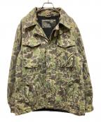 stussyステューシー）の古着「ダックハンターカモジャケット」｜カーキ