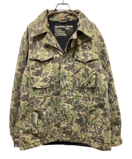 stussy（ステューシー）stussy (ステューシー) ダックハンターカモジャケット カーキ サイズ:MEDIUMの古着・服飾アイテム