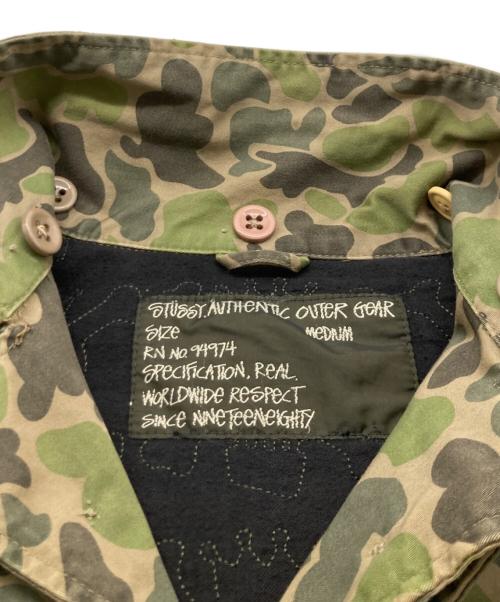 stussy（ステューシー）stussy (ステューシー) ダックハンターカモジャケット カーキ サイズ:MEDIUMの古着・服飾アイテム