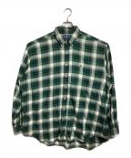 RALPH LAURENラルフローレン）の古着「90'S チェックシャツ / 90s Plaid Shirt」｜グリーン
