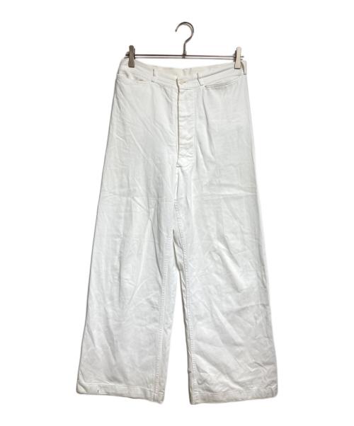 U'S NAVY（ユーエスネイビー）U'S NAVY (ユーエスネイビー) 40’Sコットンセーラーパンツ/1940s Cotton Sailor Pants ホワイト サイズ:不明の古着・服飾アイテム