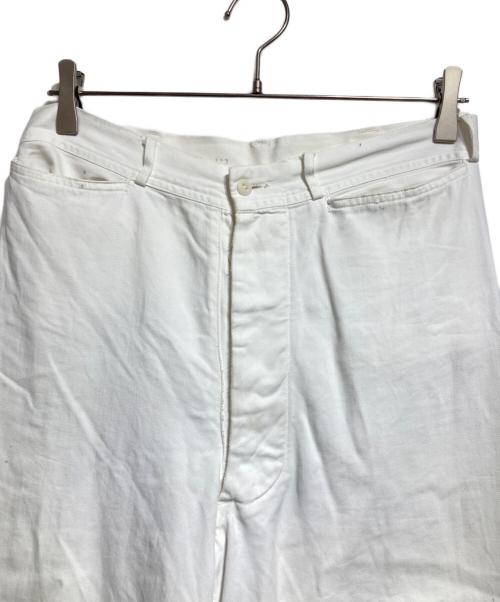 U'S NAVY（ユーエスネイビー）U'S NAVY (ユーエスネイビー) 40’Sコットンセーラーパンツ/1940s Cotton Sailor Pants ホワイト サイズ:不明の古着・服飾アイテム