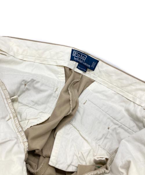POLO RALPH LAUREN（ポロ・ラルフローレン）POLO RALPH LAUREN (ポロ・ラルフローレン) ラケット刺繍チノパン ベージュ サイズ:32/32の古着・服飾アイテム