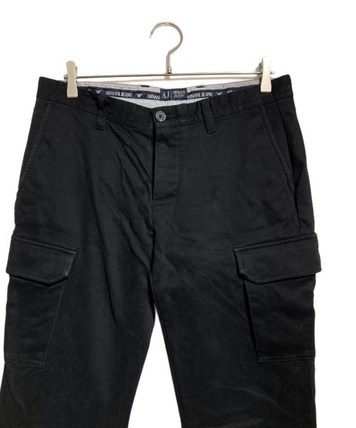 ARMANI JEANS（アルマーニジーンズ）ARMANI JEANS (アルマーニジーンズ) カーゴパンツ ブラック サイズ:48の古着・服飾アイテム