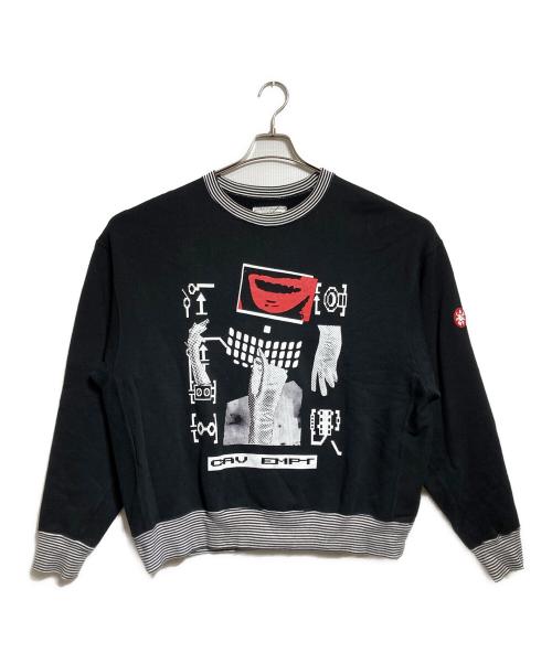 C.E（シーイー）C.E (シーイー) Lips Display Crew Neck スウェット/ リップス ディスプレイ クルーネック スウェット ブラック サイズ:Lの古着・服飾アイテム