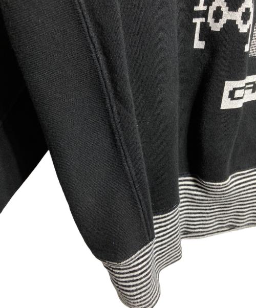 C.E（シーイー）C.E (シーイー) Lips Display Crew Neck スウェット/ リップス ディスプレイ クルーネック スウェット ブラック サイズ:Lの古着・服飾アイテム