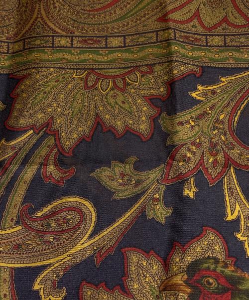 RALPH LAUREN Purple Label（ラルフ ローレン パープル レーベル）RALPH LAUREN Purple Label (ラルフ ローレン パープル レーベル) シルクスカーフ/Silk scarf ブラウンの古着・服飾アイテム