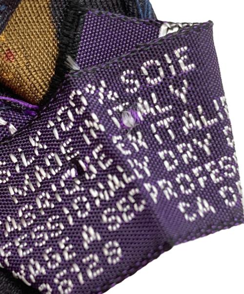 RALPH LAUREN Purple Label（ラルフ ローレン パープル レーベル）RALPH LAUREN Purple Label (ラルフ ローレン パープル レーベル) シルクスカーフ/Silk scarf ブラウンの古着・服飾アイテム