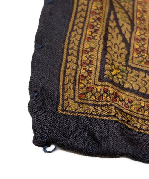 RALPH LAUREN Purple Label（ラルフ ローレン パープル レーベル）RALPH LAUREN Purple Label (ラルフ ローレン パープル レーベル) シルクスカーフ/Silk scarf ブラウンの古着・服飾アイテム