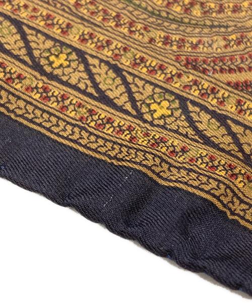 RALPH LAUREN Purple Label（ラルフ ローレン パープル レーベル）RALPH LAUREN Purple Label (ラルフ ローレン パープル レーベル) シルクスカーフ/Silk scarf ブラウンの古着・服飾アイテム