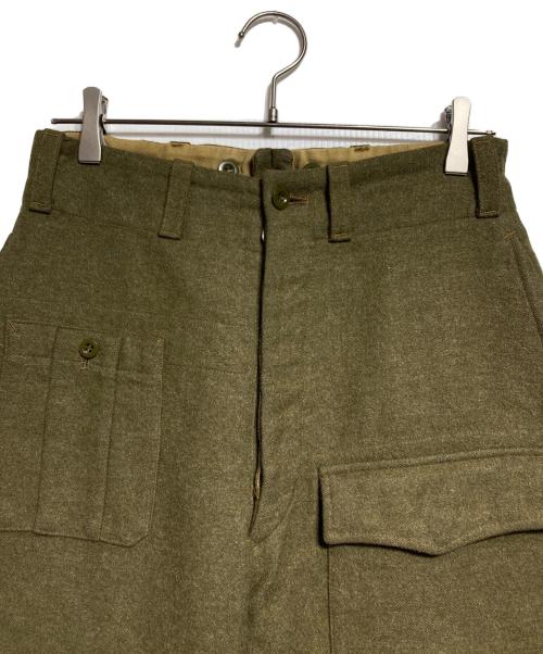 Canadian Army（カナダ軍）Canadian Army (カナダ軍) バトルドレスウールトラウザー/Battle Dress Wool Trousers グリーン サイズ:96の古着・服飾アイテム