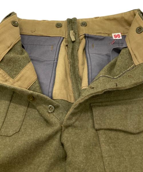 Canadian Army（カナダ軍）Canadian Army (カナダ軍) バトルドレスウールトラウザー/Battle Dress Wool Trousers グリーン サイズ:96の古着・服飾アイテム