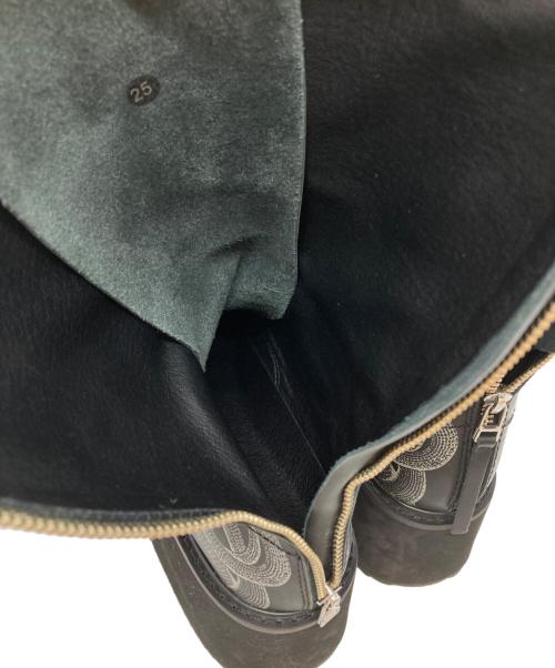 Hysteric Glamour（ヒステリックグラマー）Hysteric Glamour (ヒステリックグラマー) プラットフォームバックルブーツ/Platform Buckle Boots グレー サイズ:25cmの古着・服飾アイテム