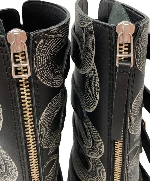 Hysteric Glamour（ヒステリックグラマー）Hysteric Glamour (ヒステリックグラマー) プラットフォームバックルブーツ/Platform Buckle Boots グレー サイズ:25cmの古着・服飾アイテム