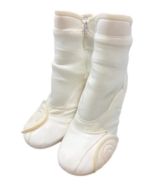 MM6 Maison Margiela（エムエムシックスメゾンマルジェラ）MM6 Maison Margiela (エムエムシックスメゾンマルジェラ) padded ankle boots ホワイト サイズ:37　1/2の古着・服飾アイテム