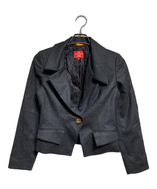 Vivienne Westwood RED LABEL（ヴィヴィアンウエストウッドレッドレーベル）Vivienne Westwood RED LABEL (ヴィヴィアンウエストウッドレッドレーベル) 1Bジャケット/One-button jacket グレー サイズ:Mの古着・服飾アイテム