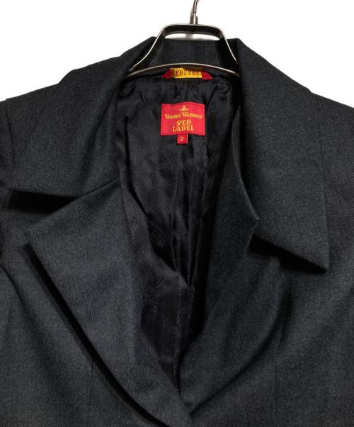 Vivienne Westwood RED LABEL（ヴィヴィアンウエストウッドレッドレーベル）Vivienne Westwood RED LABEL (ヴィヴィアンウエストウッドレッドレーベル) 1Bジャケット/One-button jacket グレー サイズ:Mの古着・服飾アイテム