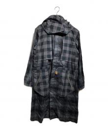 NAPE（NAPE）の古着「M-65 TRENCH-CK/トレンチチェックコート」｜ブラック