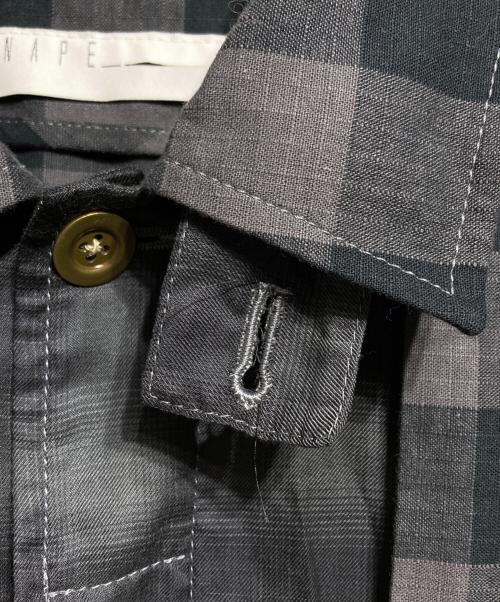 NAPE（NAPE）NAPE (NAPE) M-65 TRENCH-CK/トレンチチェックコート ブラック サイズ:1の古着・服飾アイテム