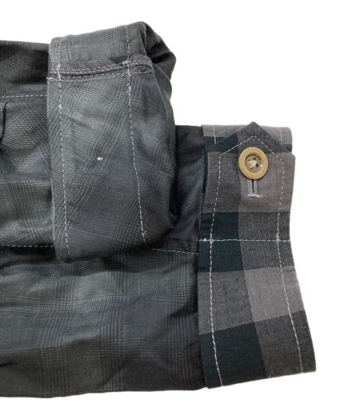 NAPE（NAPE）NAPE (NAPE) M-65 TRENCH-CK/トレンチチェックコート ブラック サイズ:1の古着・服飾アイテム