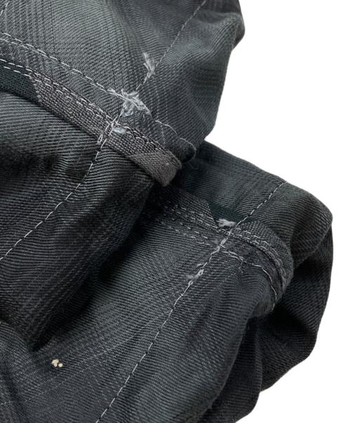 NAPE（NAPE）NAPE (NAPE) M-65 TRENCH-CK/トレンチチェックコート ブラック サイズ:1の古着・服飾アイテム