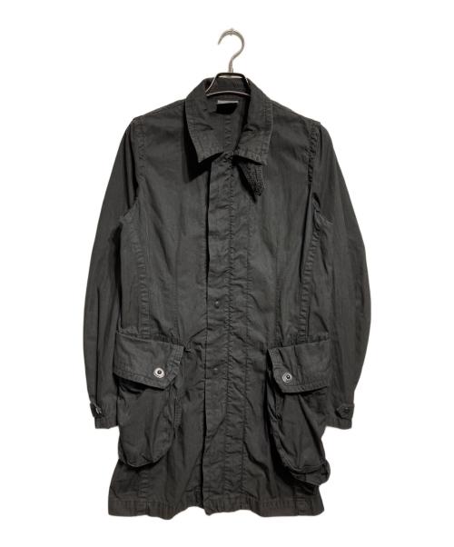 JULIUS（ユリウス）JULIUS (ユリウス) コットンツイルロングコート ブラック サイズ:2の古着・服飾アイテム