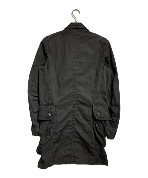 JULIUS（ユリウス）JULIUS (ユリウス) コットンツイルロングコート ブラック サイズ:2の古着・服飾アイテム