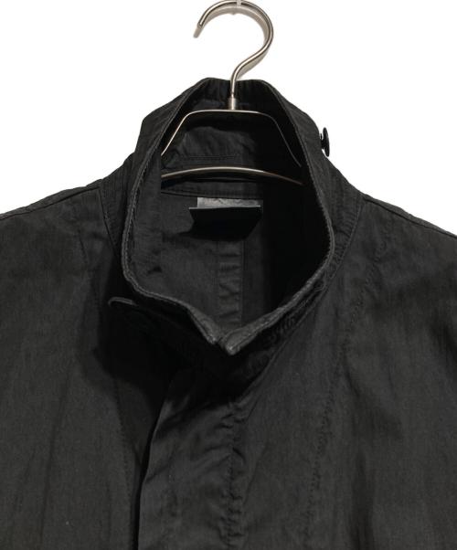 JULIUS（ユリウス）JULIUS (ユリウス) コットンツイルロングコート ブラック サイズ:2の古着・服飾アイテム