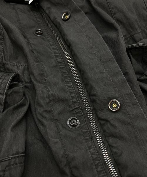 JULIUS（ユリウス）JULIUS (ユリウス) コットンツイルロングコート ブラック サイズ:2の古着・服飾アイテム