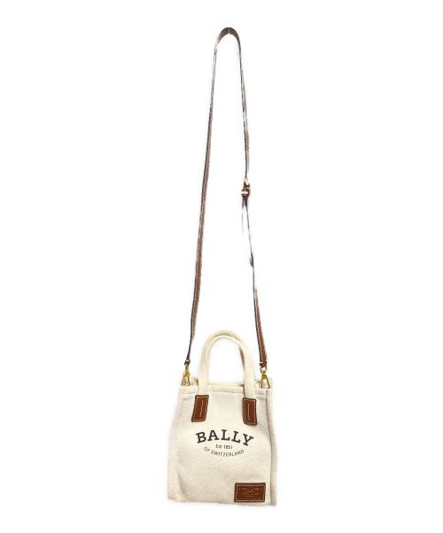 BALLY（バリー）BALLY (バリー) クリスタリアミニトートバッグ/Crystallia Mini Tote Bag ベージュの古着・服飾アイテム