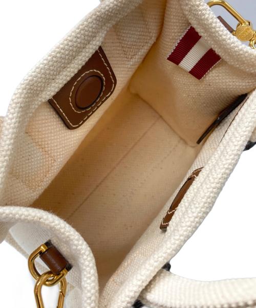 BALLY（バリー）BALLY (バリー) クリスタリアミニトートバッグ/Crystallia Mini Tote Bag ベージュの古着・服飾アイテム