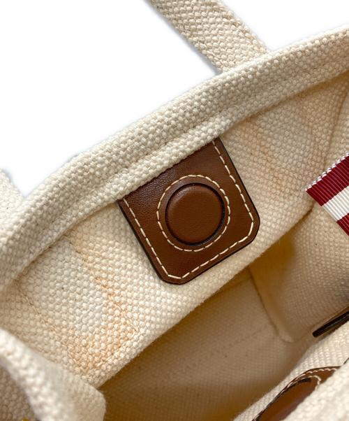 BALLY（バリー）BALLY (バリー) クリスタリアミニトートバッグ/Crystallia Mini Tote Bag ベージュの古着・服飾アイテム
