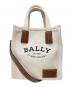 BALLY（バリー）の古着「クリスタリアミニトートバッグ/Crystallia Mini Tote Bag」｜ベージュ