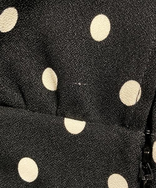 RED VALENTINO（レッドヴァレンティノ）RED VALENTINO (レッドヴァレンティノ) ドットワンピース ブラック サイズ:40の古着・服飾アイテム