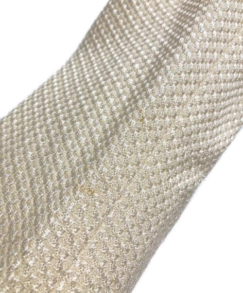 GIVENCHY（ジバンシィ）GIVENCHY (ジバンシィ) シルクツイードジャケット/Silk tweed jacket アイボリー サイズ:36の古着・服飾アイテム