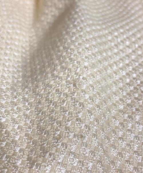 GIVENCHY（ジバンシィ）GIVENCHY (ジバンシィ) シルクツイードジャケット/Silk tweed jacket アイボリー サイズ:36の古着・服飾アイテム