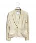 GIVENCHY（ジバンシィ）の古着「シルクツイードジャケット/Silk tweed jacket」｜アイボリー