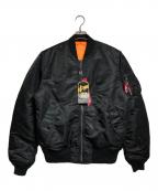 ALPHAアルファ）の古着「MA-1ジャケット/MA-1 jacket」｜ブラック
