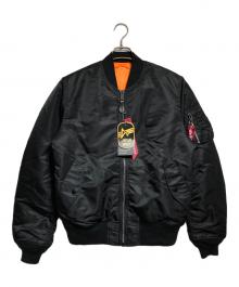 ALPHA（アルファ）の古着「MA-1ジャケット/MA-1 jacket」｜ブラック