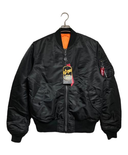 ALPHA（アルファ）ALPHA (アルファ) MA-1ジャケット/MA-1 jacket ブラック サイズ:XLの古着・服飾アイテム