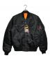 ALPHA（アルファ）の古着「MA-1ジャケット/MA-1 jacket」｜ブラック