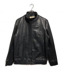 LB.04（ナノユニバース）の古着「ラムレザージャケット/Lamb Leather Jacket」｜ブラック