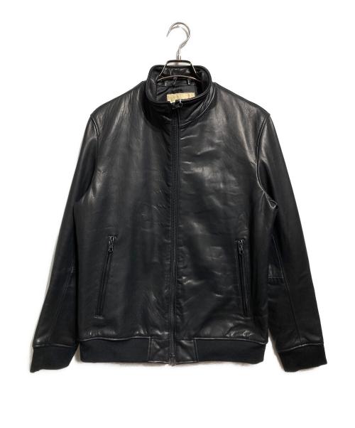 LB.04（ナノユニバース）LB.04 (ナノユニバース) ラムレザージャケット/Lamb Leather Jacket ブラック サイズ:Lの古着・服飾アイテム