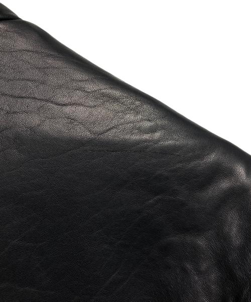 LB.04（ナノユニバース）LB.04 (ナノユニバース) ラムレザージャケット/Lamb Leather Jacket ブラック サイズ:Lの古着・服飾アイテム